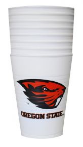 Plastic Cups with Beaver and Oregon State